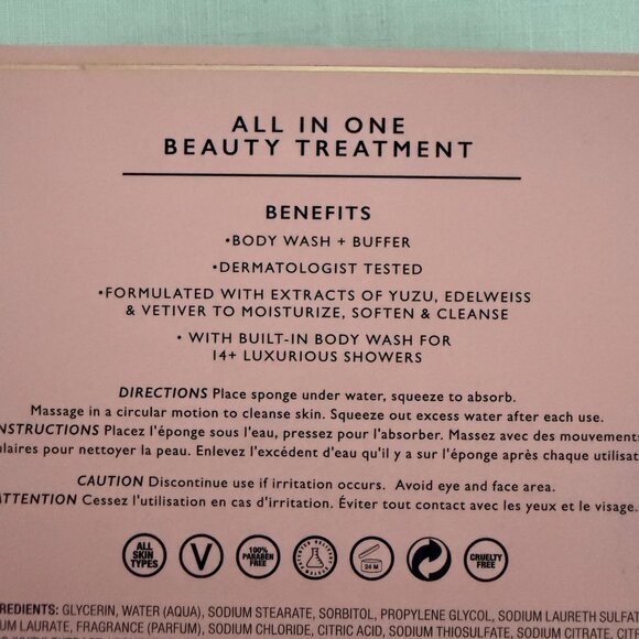 Spongelle French Lavender Body Wash Infused Buffer All In One Cleansing Exfoliat - Picture 4 of 6